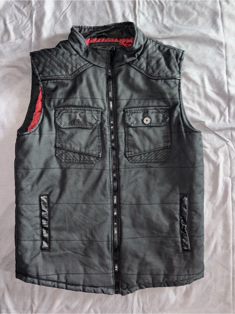 Buckle Black - Vest Jacket Men's Medium - Black Full Zip Sleeveless - Outdoor